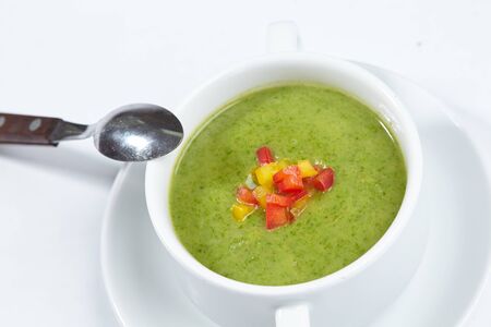 green cream soupの写真素材