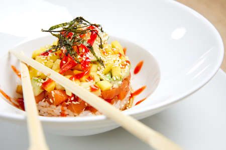 asian dish in the restaurant