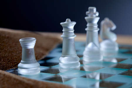 Chess strategy and defense, choice and strategy concept.の写真素材