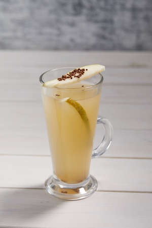 tasty cocktail on the wooden backgroundの写真素材