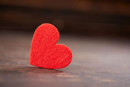 red heart, festive background for February 14, valentine's dayの写真素材