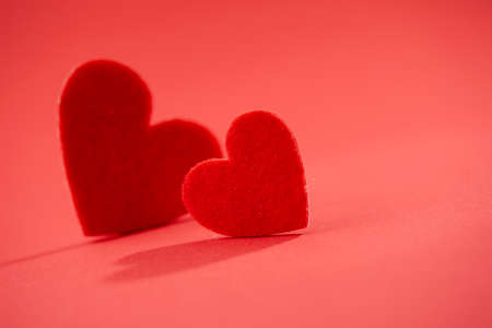 red heart, festive background for february 14, valentines dayの写真素材