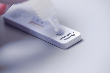 covid rapid antibody test kitの写真素材