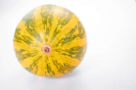 Fresh pumpkin on the whiteの写真素材