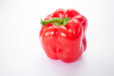 sweet pepper on the whiteの写真素材