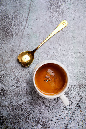 cup with italian coffeeの写真素材