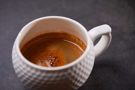 cup with italian coffeeの写真素材