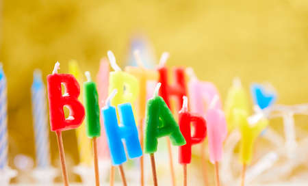 birthday candlesの写真素材