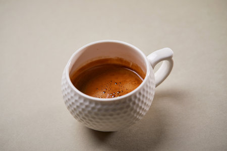 cup with italian coffeeの写真素材