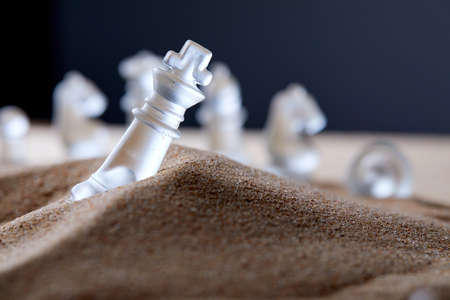 Chess strategy and defense, choice and strategy concept.の写真素材