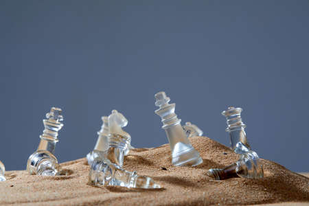 Chess strategy and defense, choice and strategy concept.の写真素材