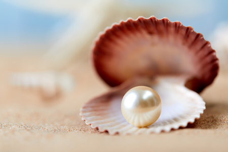 Polar stones and gems of pearl.の写真素材