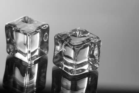 ice cubes on the glass