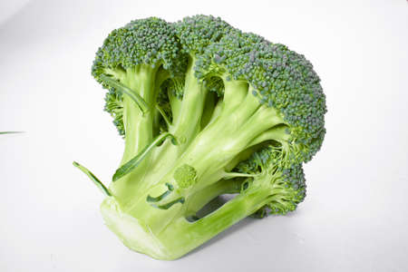 fresh broccoli on the whiteの写真素材