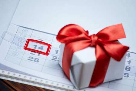 Valentine's day romantic background. Valentine's day beauty composition.の写真素材