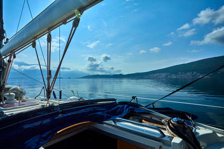 yacht and sea travel conceptの写真素材