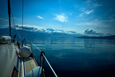 yacht and sea travel conceptの写真素材