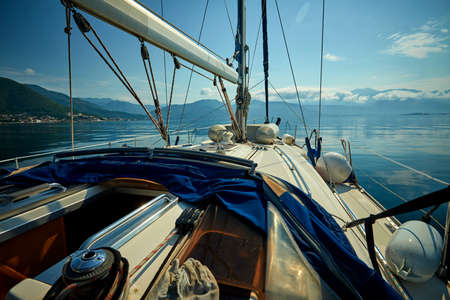 yacht and sea travel conceptの写真素材
