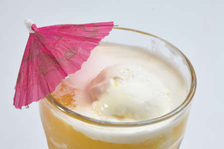 summer lemonade with ice creamの写真素材