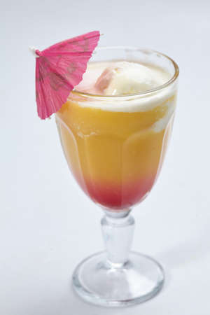 summer lemonade with ice creamの写真素材