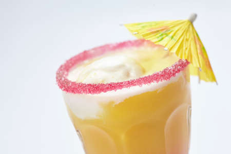 summer lemonade with ice creamの写真素材
