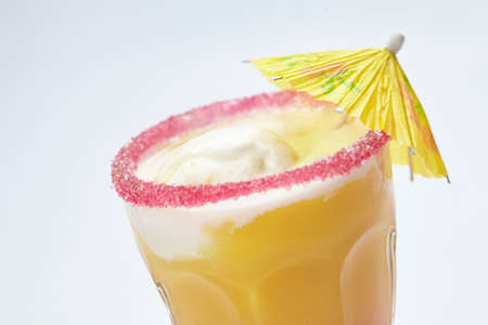 summer lemonade with ice creamの写真素材