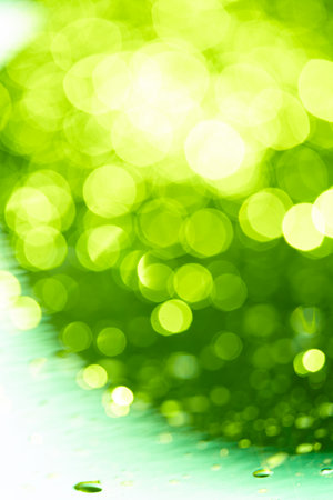 green blur background, Christmas backgroundの写真素材