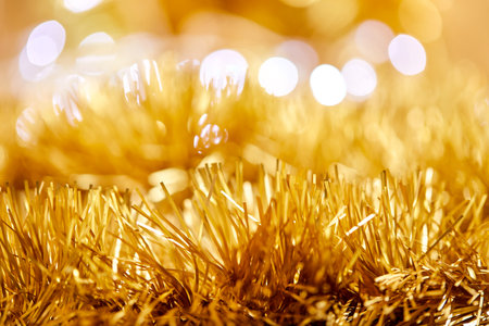 golden Christmas background for wallpaperの写真素材
