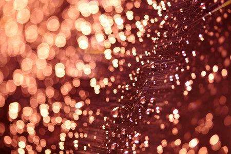 red blur background, Christmas textureの写真素材