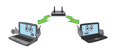 WI FIのイラスト素材