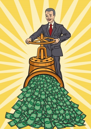cash flowのイラスト素材