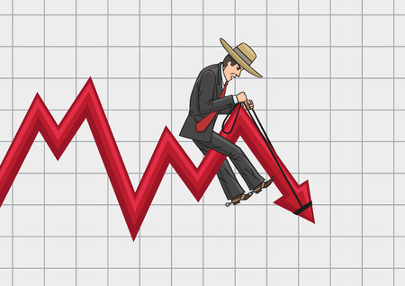 Businessman cowboy.のイラスト素材