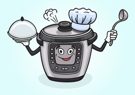 Slow cooker is your personal home cook.のイラスト素材