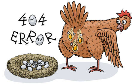 A comical drawing to inform about a website connection failure.