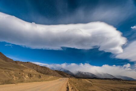 Forest road in the Barguzin valley. Buryatia.の写真素材