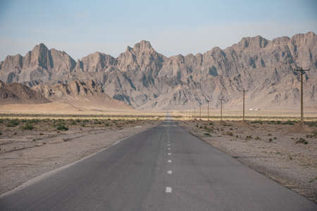 Road without people in Iranの写真素材
