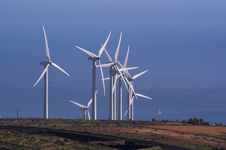 Turmine turbines, Green Energy Production by exploiting the power of the windの写真素材