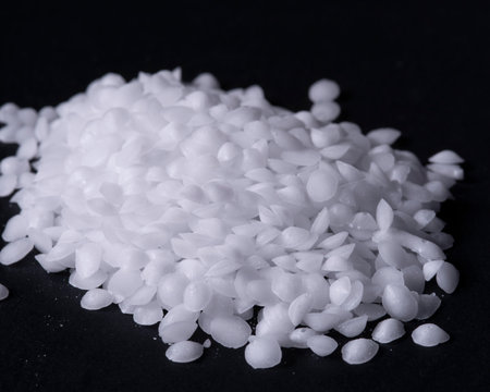 Polawax Emulsifying Wax, E-Wax on black background