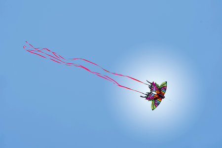 Colorful Butterfly Kiteの写真素材