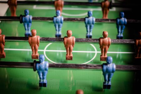 A table football game on a vintage setの写真素材
