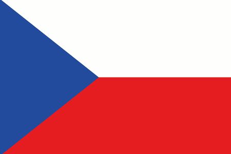 An illustration of the flag of Czech Republicの写真素材