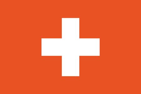 An illustration of the flag of Switzerlandの写真素材