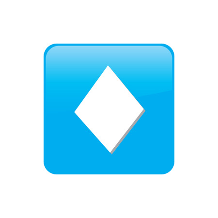 Colorful square buttons for website or app - Poker - Diamondsの写真素材