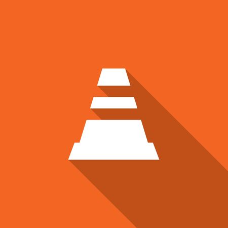 Long Shadow with the shape of a coneの写真素材