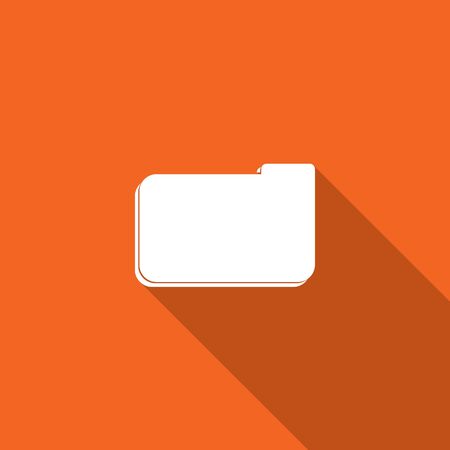 Long Shadow with the shape of a Folderの写真素材