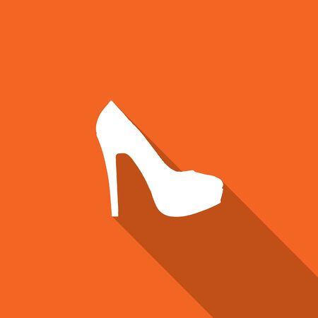 Long Shadow with the shape of a Pair of High Heelsの写真素材