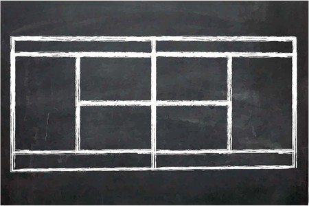 An Illustration of Chalk Board with drawingのイラスト素材