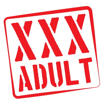 A Stamp Illustration on White Background of  the word XXXのイラスト素材