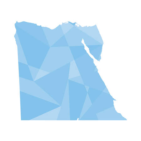 An Illustration of a colourfully filled outline of Egyptのイラスト素材