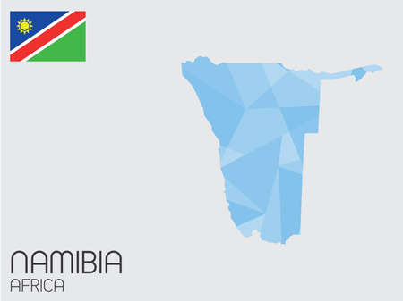 A Set of Infographic Elements for the Country of Namibiaの写真素材